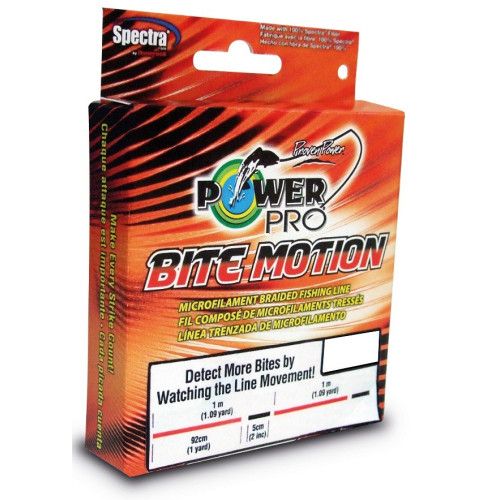 Power Pro Tresse POWER PRO Bite Motion - Bobine 150m - Diametre 0,10mm - Resistance 5kg - Couleur Orange - 3