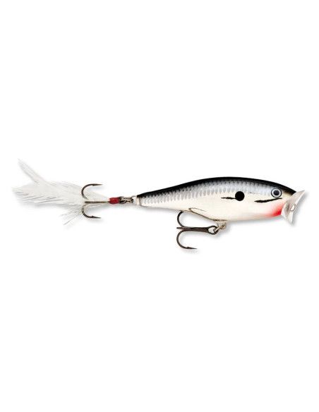 Rapala Leurres durs SKITTER POP - coloris CH - 7cm / 7g - profondeur de nage surface - 1