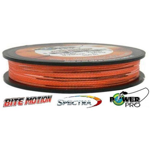 Power Pro Tresse POWER PRO Bite Motion - Bobine 150m - Diametre 0,10mm - Resistance 5kg - Couleur Orange - 4