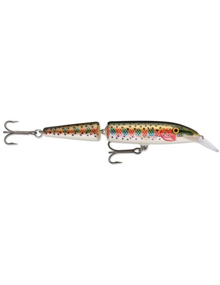 Rapala Leurre flottant JOINTED - coloris RT - 13cm / 18g - profondeur de nage de 1.20 à 4.20m - 4