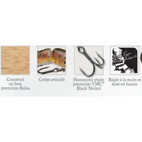Rapala Leurre flottant JOINTED - coloris HT - 13cm / 18g - profondeur de nage de 1.20 à 4.20m - 1