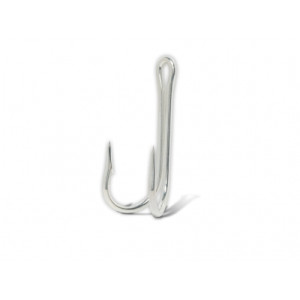 VMC 5 hameçons VMC Double Pêches fortes spécial mer 9986 - Coloris Etain brillant - Taille 20 - 1