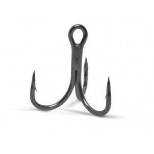 VMC 5 Hameçons VMC Triple Inline Spark Point 3x renforcé 7556 - Coloris Black Nickel - Taille 4 - 1