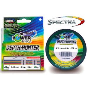 Power Pro Tresse POWER PRO Depth-Hunter - Bobine 150m - Diametre 0,13mm - Resistance 8kg - Couleur Multicolore - 1