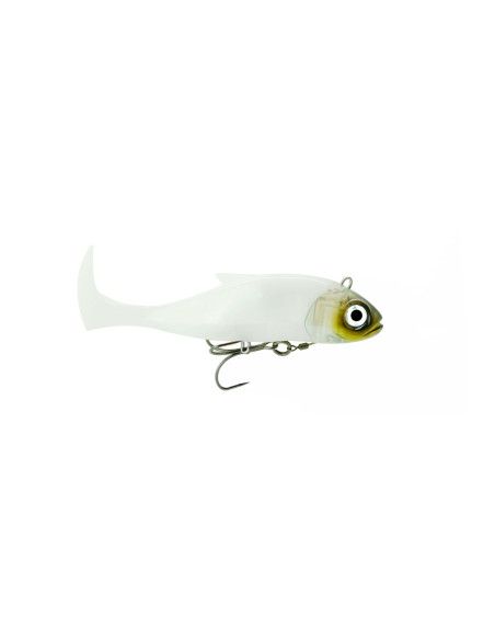 Fiiish Leurres Souples - Blaster Shad - Coloris White Coco - Taille 16cm - 2