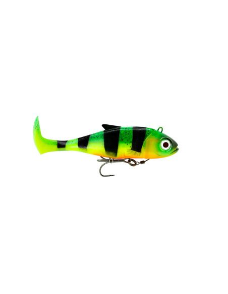 Fiiish Leurres Souples - Blaster Shad - Coloris Fire Tiger - Taille 16cm - 2