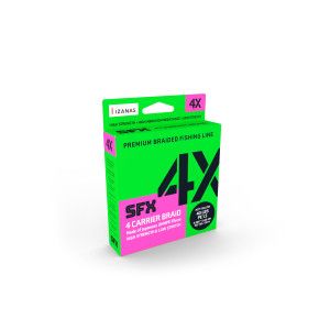 Sufix Tresse Sufix SFX 4X CARRIER BRAID - Coloris Lo-Vis Green - résistance 18kg - diamètre 0,285mm - longueur 275m - 1
