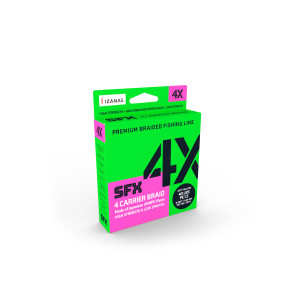 Sufix Tresse Sufix SFX 4X CARRIER BRAID - Coloris Lo-Vis Green - résistance 23kg - diamètre 0,33mm - longueur 275m - 1