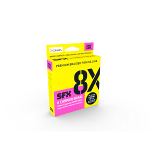 Sufix Tresse Sufix SFX 8X CARRIER BRAID - Coloris Hot YelLo - résistance 16,5kg - diamètre 0,205mm - longueur 275m - 1