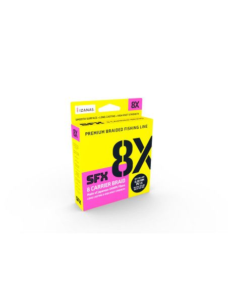 Sufix Tresse Sufix SFX 8X CARRIER BRAID - Coloris Hot YelLo - résistance 16,5kg - diamètre 0,205mm - longueur 275m - 1