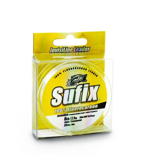 Sufix Tresse Sufix Invisiline - Coloris Clear - résistance 14,6kg - diamètre 0,44mm - longueur 50m - 1