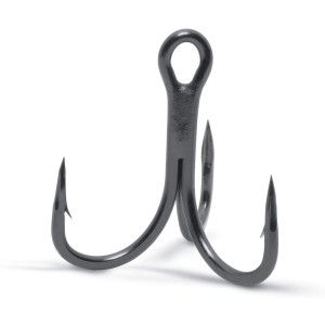 VMC 5 Hameçons VMC Triple Inline Spark Point 3x renforcé 7556 - Coloris Black Nickel - Taille 6 - 1