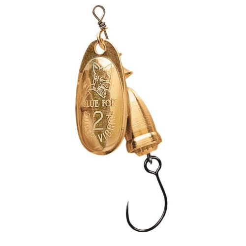 Cuillère tournante Sans ardillon n°3 VIBRAX ORIGINAL BARBLESS - Coloris Or - Poids 8g