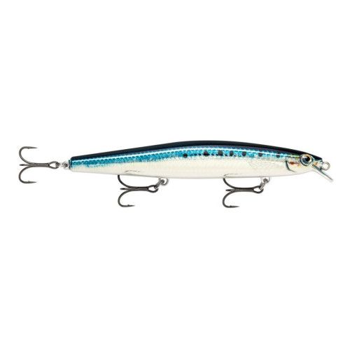 Rapala Leurres durs MAXRAP LONG RANGE MINNOW - coloris BSRDL - 12cm / 20g - profondeur de nage : 1.20m - 1