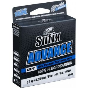 Fluorocarbone ADVANCED FC Clear - 50m - Résistance 1,4kg - 0,148mm