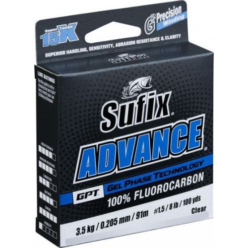 Fluorocarbone ADVANCED FC Clear - 50m - Résistance 1,9kg - 0,165mm