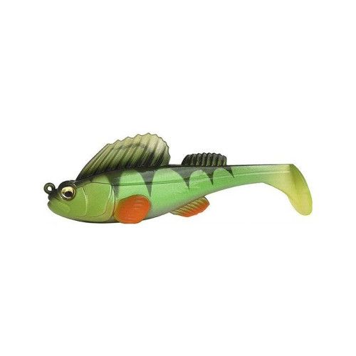 Leurres Souples Dark Sleeper 3 3/4 Shiny Perch - 77mm - 18g - hameçon simple camouflé