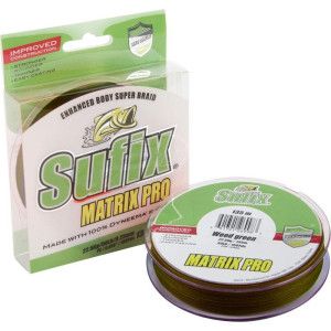 Sufix Tresse Sufix Matrix Pro - Bobine 135m - Diametre 0,20 mm - Resistance 18 kg - Couleur vert foncé - 2