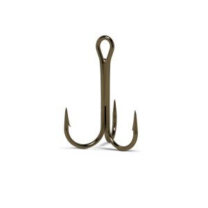 VMC 10 hameçons VMC Triple Rond 9649 - Coloris Bronze - Taille 1 - 2