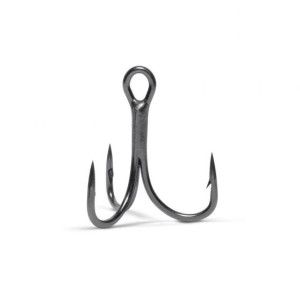 5 Hameçons triples inline avec ardillons 7554 2x renforcé - Coloris Black Nickel - Taille 1