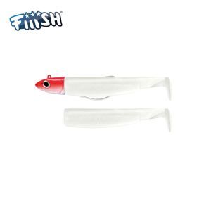 Combo Shore Black Minnow n°2,5 + corps - Tête Shore 8g - White/Red