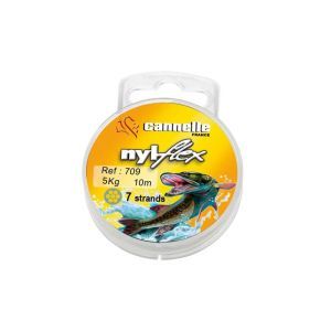 Tresses en acier Nylflex 709 VERT BOB - Longueur 10m Résistance 5kg