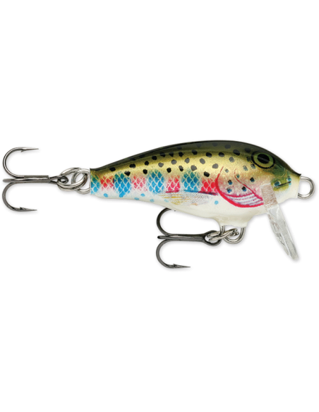 Rapala Leurres durs  MINI FAT RAP - coloris RT - 3cm / 4g - profondeur de nage de 0.90 à 1.80m - 2