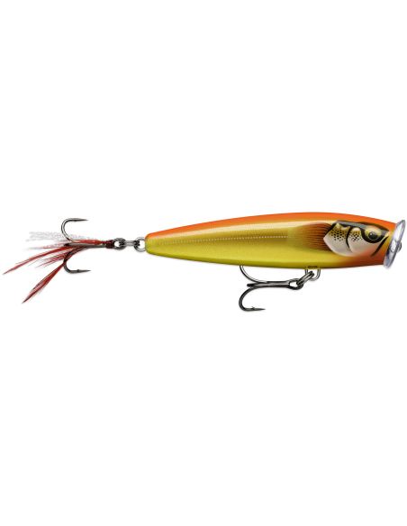 Leurre dur SKITTER POP ELITE - Coloris GDSGO -Taille 7,5 cm - Poids 10 g - Nage en Surface