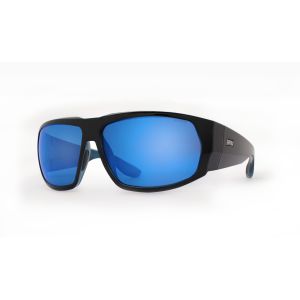 Lunette de soleil PRECISION VISION GEAR - Monture bleu noir - gris bleu Miroir