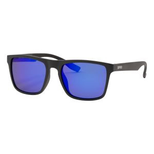 Lunette de soleil PRECISION VISION GEAR - Monture gris foncé mat - Verres bleu miroir