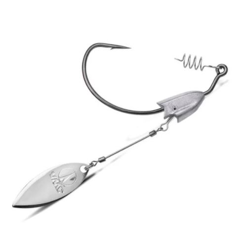 Têtes plombées à palette BLADED SWIMBAIT - Black nickel -3/0 - 5g - Pack de 2