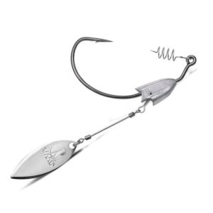 Têtes plombées à palette BLADED SWIMBAIT - Black nickel -9/0 - 10,5g - Pack de 2