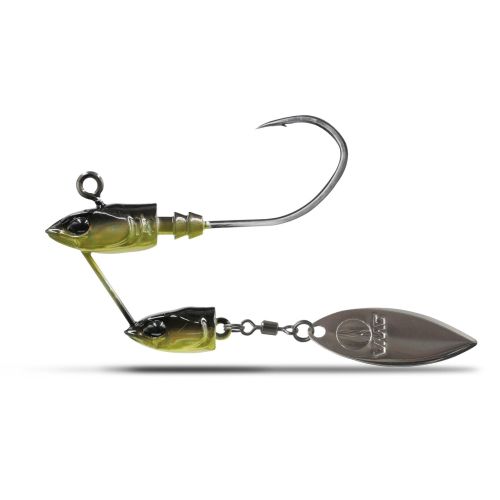 Tête plombée TWIN JIG - 17g - Hamçons 4/0 - GREEN - Pack de 2