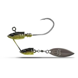 Tête plombée TWIN JIG - 11g - Hamçons 2/0 - GREEN - Pack de 2