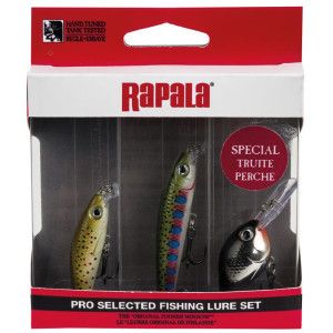 Rapala Kit de 3 Leurres Durs sélectionnés pour la pêche de la truite Ultra Light - 1