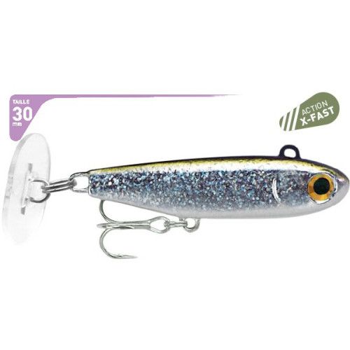 Fiiish Leurre Power Tail Fresh Water 30 mm - X-Fast 6 g -  Coloris Silver Glitter - PWT550 - 2