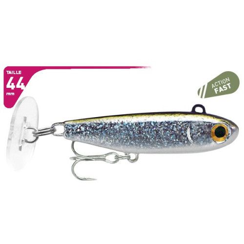 Fiiish Leurre Power Tail Fresh Water 44 mm - Fast 12 g -  Coloris Silver Glitter - PWT562 - 2
