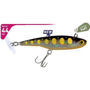 Fiiish Leurre Power Tail Fresh Water 44 mm - Fast 12 g -  Coloris Black Gold UV - PWT813 - 1