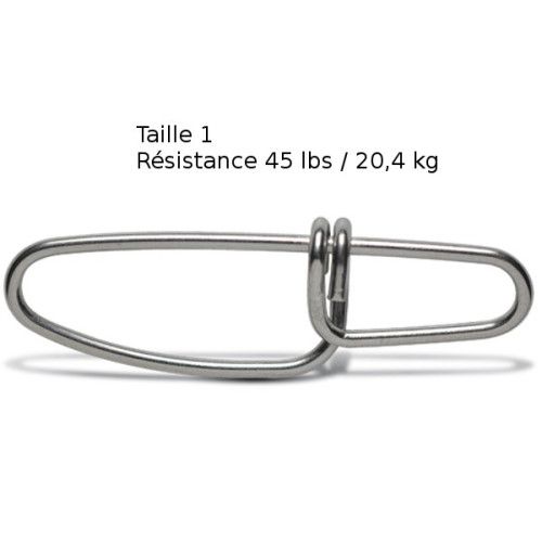 VMC 10 Agrafes VMC Crosslock 3253- Taille 1 - Résistance 20,4 kg - Acier - 1