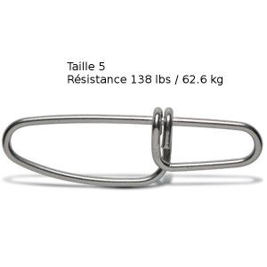 VMC 7 Agrafes VMC Crosslock 3253 - Taille 5 - Résistance 62,6 kg - Acier - 1