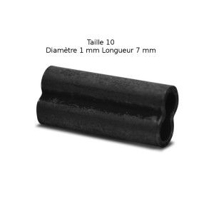 VMC Lot de 20 sleeves doubles VMC - Taille 10 - Diamètre 1 mm - 1