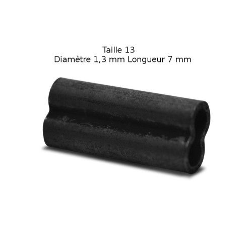 VMC Lot de 20 sleeves doubles VMC - Taille 13 - Diamètre 1,3 mm - 1