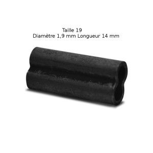 VMC Lot de 15 sleeves doubles VMC - Taille 19 - Diamètre 1,9 mm - 1