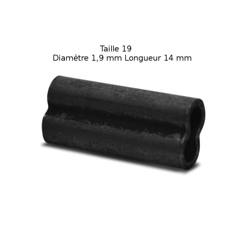 VMC Lot de 15 sleeves doubles VMC - Taille 19 - Diamètre 1,9 mm - 1