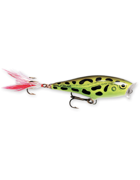 Rapala Leurres durs SKITTER POP - coloris LF - 7cm / 7g - profondeur de nage surface - 2