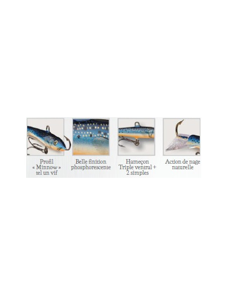 Rapala Jigs  JIGGING RAP - coloris CLN - 5cm / 9g - profondeur de nage : Variable - 3