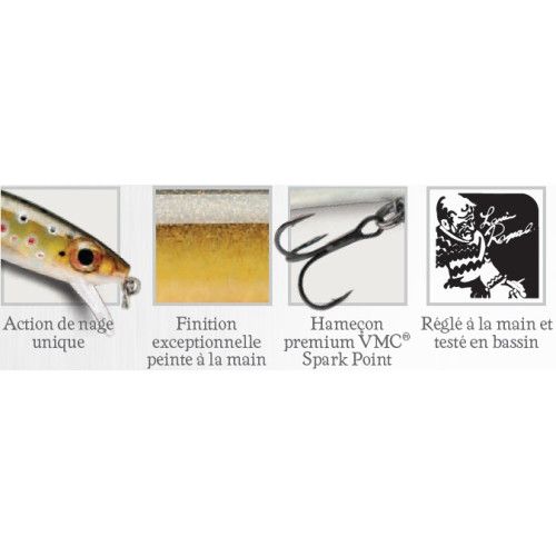 Rapala Leurres durs  MAXRAP - coloris FB - 5cm / 2g - profondeur de nage de 0.30 à 0.90m - 3