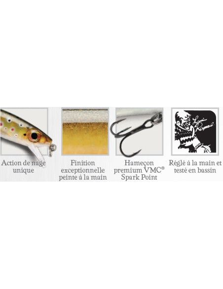 Rapala Leurres durs  MAXRAP - coloris FB - 5cm / 2g - profondeur de nage de 0.30 à 0.90m - 3