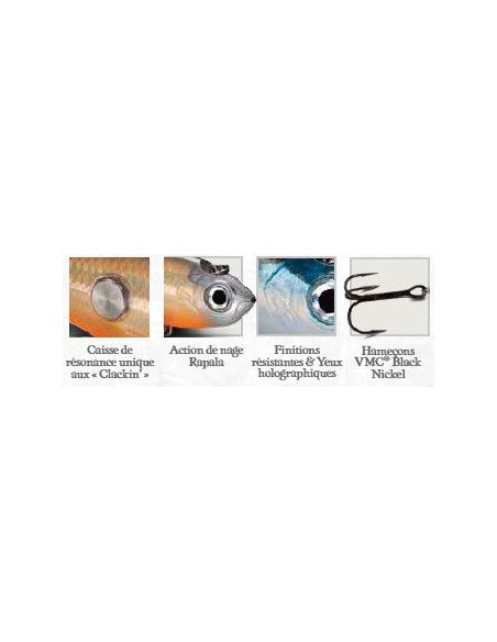 Rapala Leurre coulant Jointed Clakin' rap - coloris OGSD - 14cm/43g - Profondeur de nage variable - 3