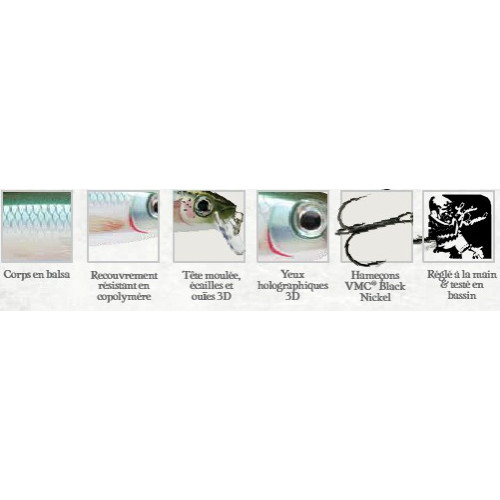 Rapala Leurres durs BX MINNOW - coloris BSRD - 10cm / 12g - profondeur de nage de 0.90 à 1.50m - 2